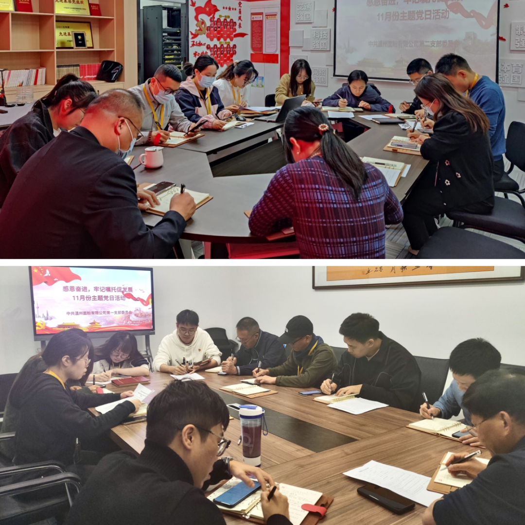 感恩奮進(jìn)，牢記囑托促發(fā)展丨面粉公司開(kāi)展11月份主題黨日活動(dòng)